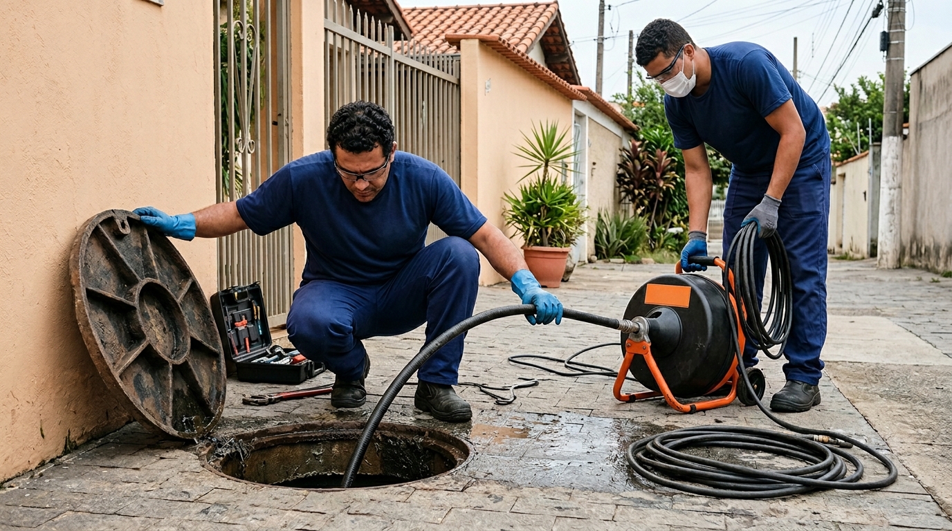 Desentupimento de esgoto perto de mim em Cuiabá-MT