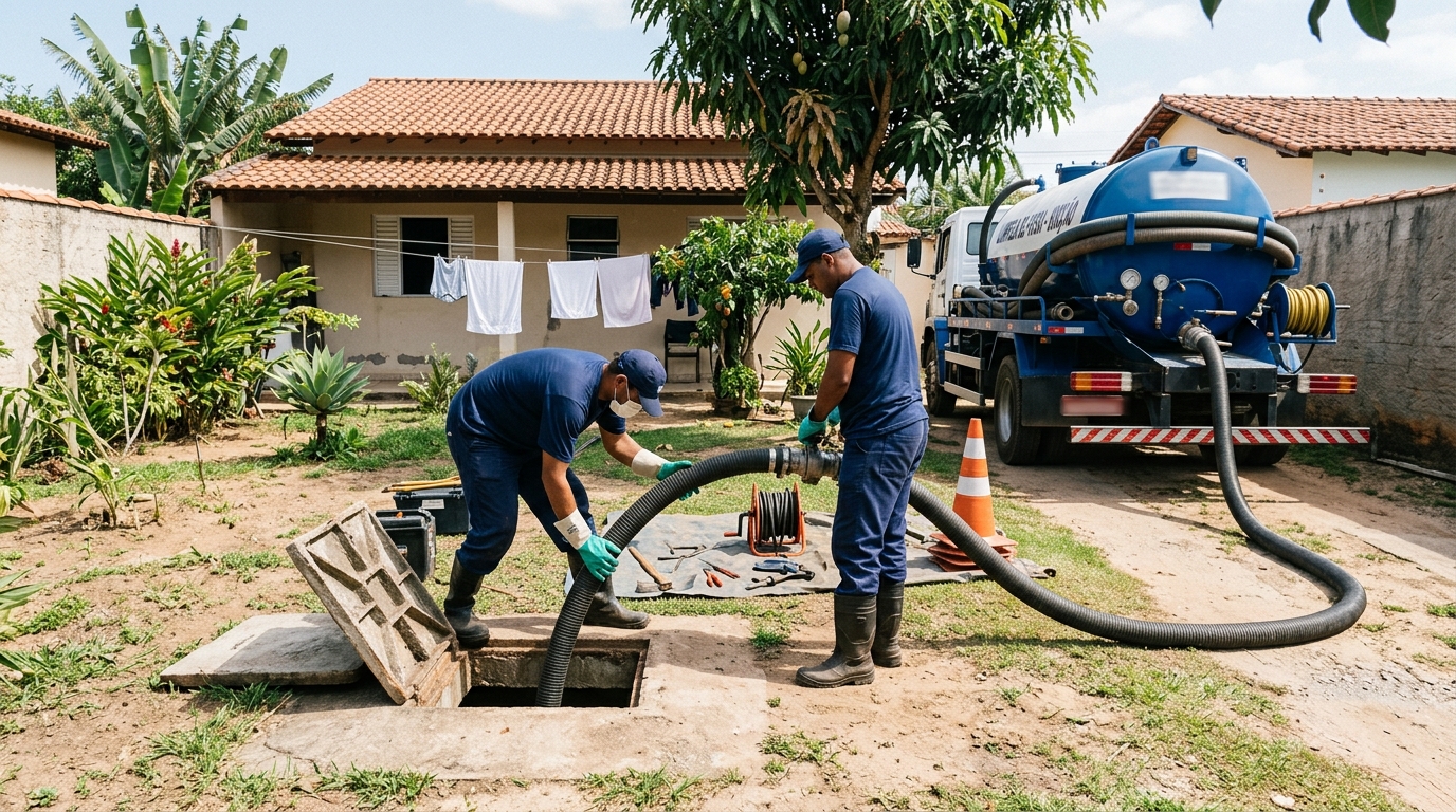 Limpeza de fossa séptica em Cuiabá-MT