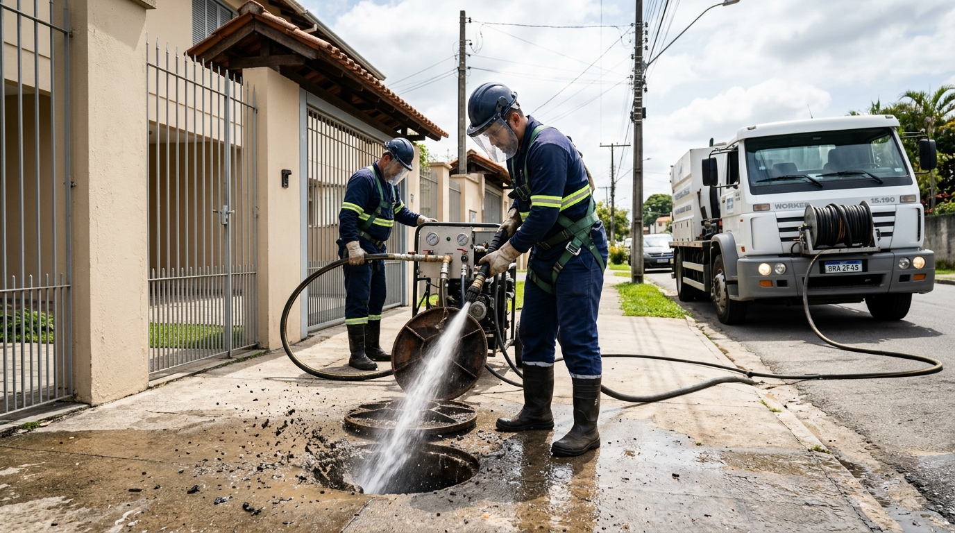 Hidrojateamento em Cuiabá-MT