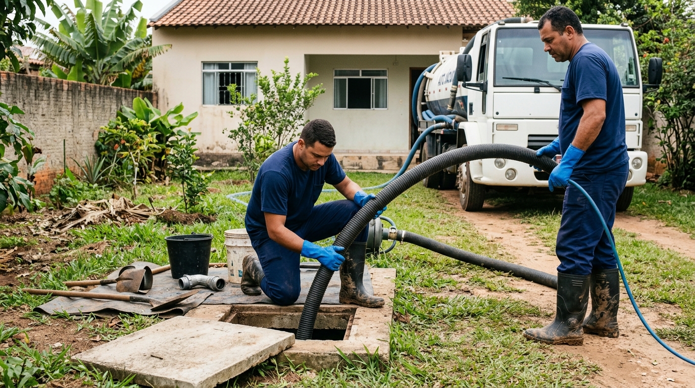 Esgotamento de fossa em Cuiabá-MT